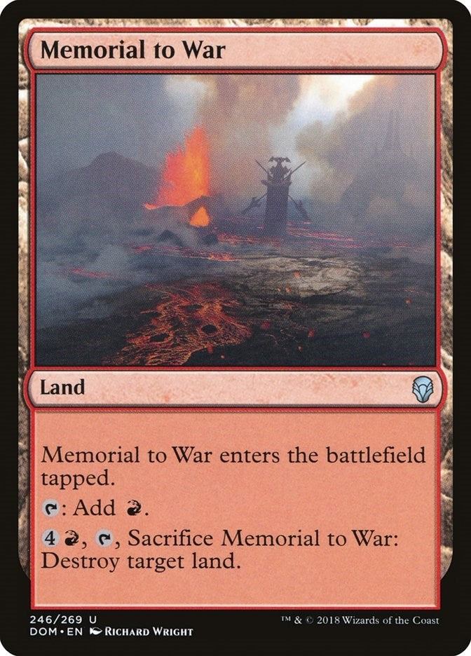 Memorial to War (246) [DOM] - MTG Single