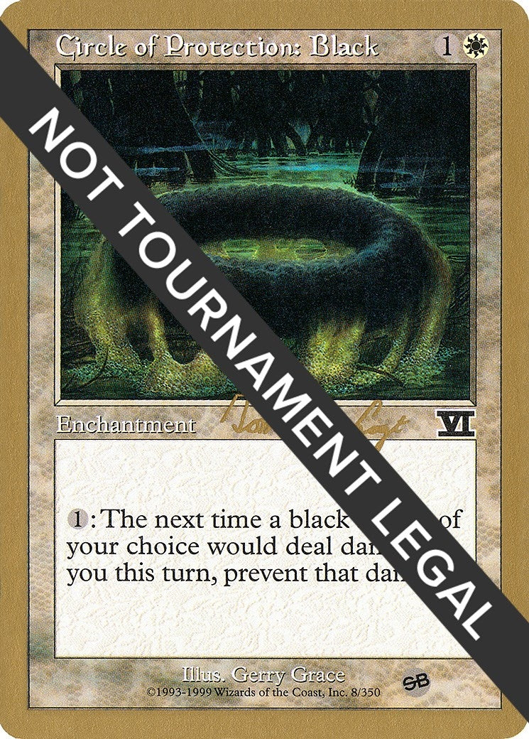 Circle of Protection: Black - 2000 Tom van de Logt (6ED) (SB) [WCD] - MTG Single