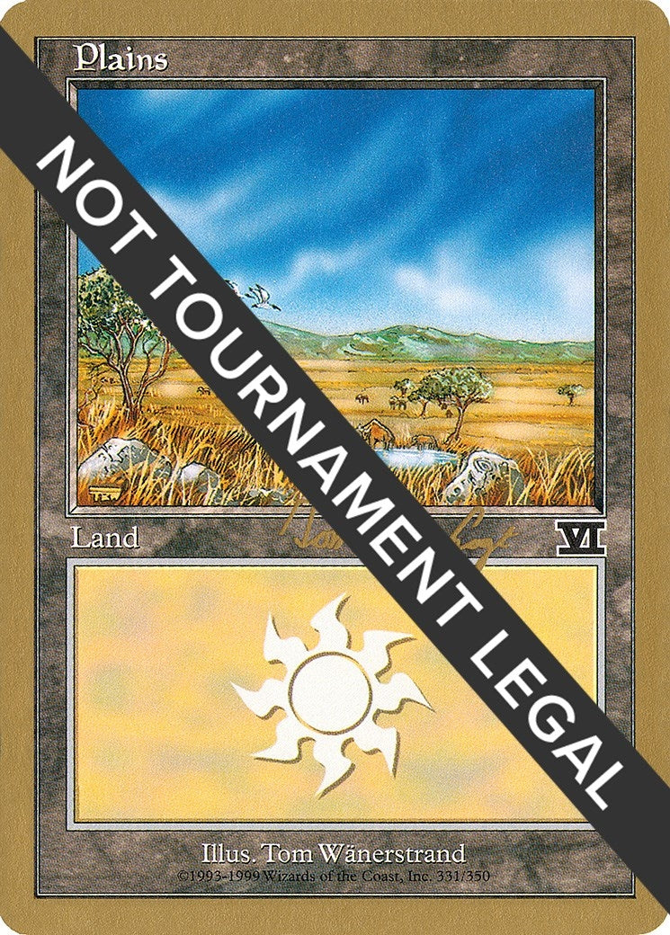 Plains (331) - 2000 Tom van de Logt (6ED) [WCD] - MTG Single