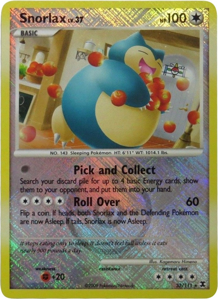 Image for Snorlax - 33/111 (League Promo) (033/111) (League & Championship Cards) - Pokemon
