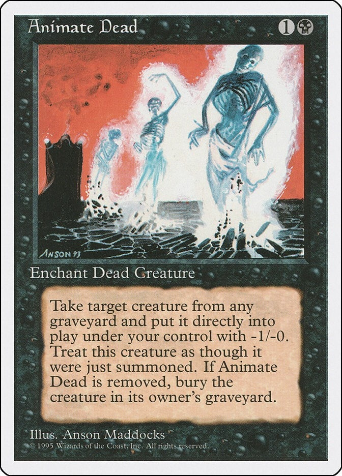 Animate Dead (2) [4ED] - MTG Single