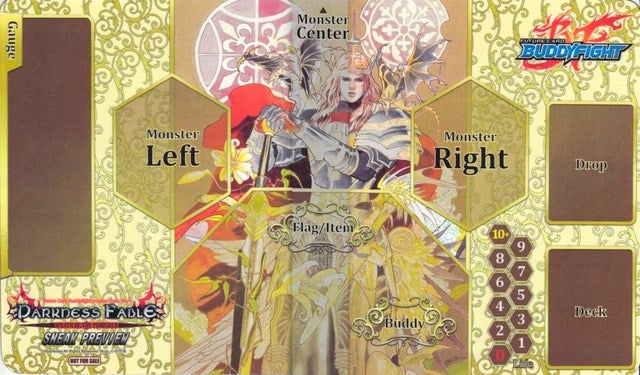 Future Card Buddyfight Sneak Preview Playmat - Darkness Fable - Playmats Sealed