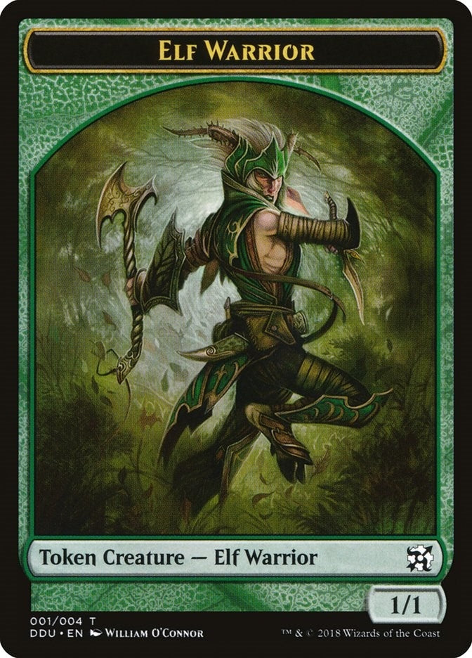 Elf Warrior Token (0) [DDU] - MTG Single