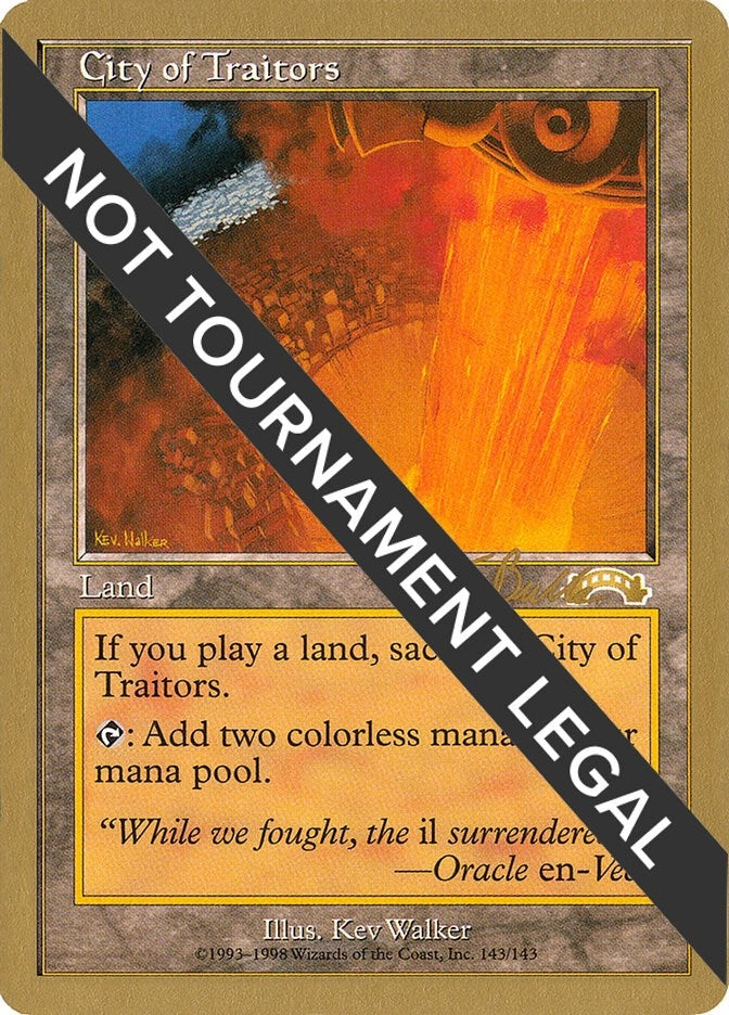 City of Traitors - 1999 Kai Budde (EXO) [WCD] - MTG Single