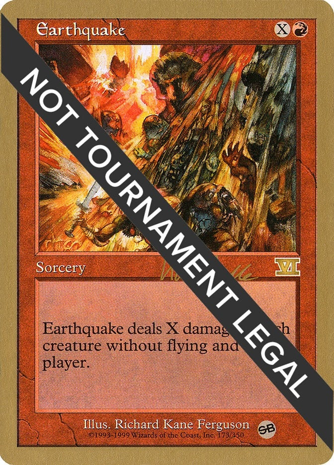 Earthquake - 1999 Kai Budde (6ED) (SB) [WCD] - MTG Single