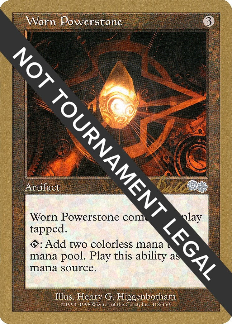 Worn Powerstone - 1999 Kai Budde (USG) [WCD] - MTG Single
