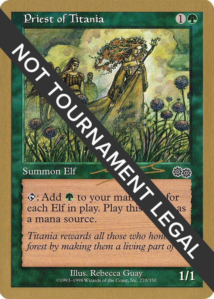 Priest of Titania - 2000 Nicolas Labarre (USG) [WCD] - MTG Single