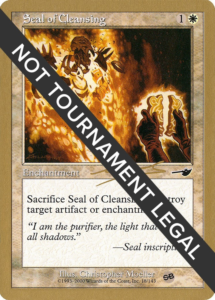 Seal of Cleansing - 2000 Nicolas Labarre (NMS) (SB) [WCD] - MTG Single