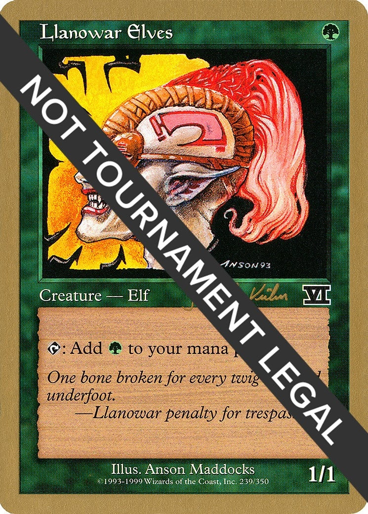 Llanowar Elves - 2000 Janosch Kuhn (6ED) [WCD] - MTG Single