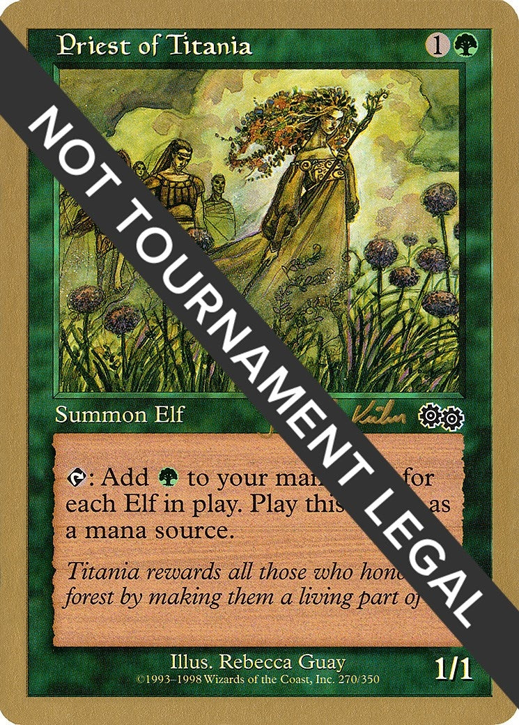 Priest of Titania - 2000 Janosch Kuhn (USG) [WCD] - MTG Single