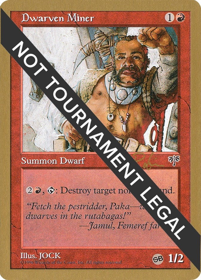 Dwarven Miner - 1998 Ben Rubin (MIR) (SB) [WCD] - MTG Single