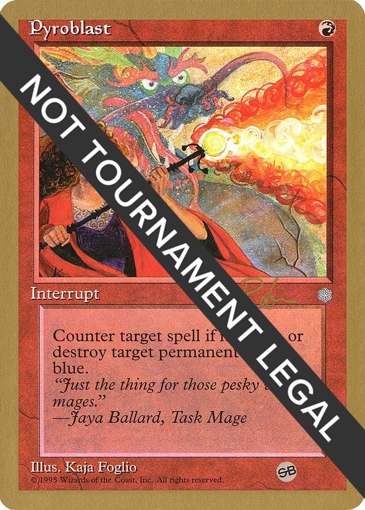 Pyroblast - 1998 Ben Rubin (ICE) (SB) [WCD] - MTG Single