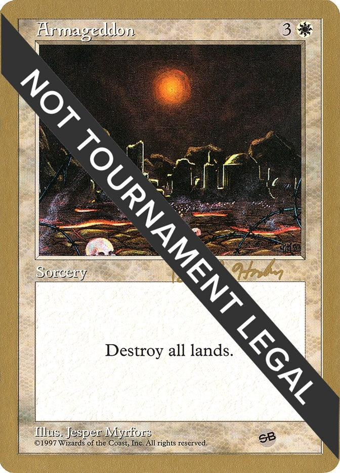Armageddon - 1998 Brian Hacker (5ED) (SB) [WCD] - MTG Single