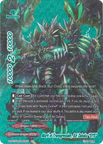 Mark of Transgression Azi Dahaka ’SYS’ (BR) (20103) [X2BT01] - Future Card BuddyFight Single