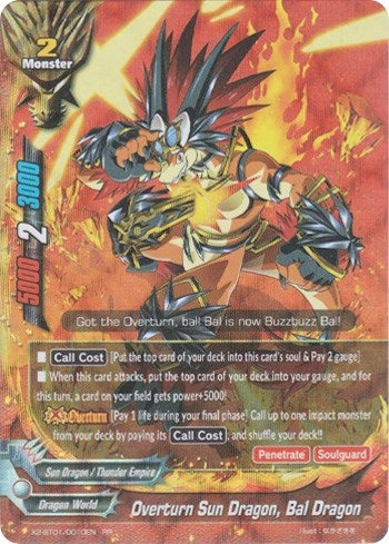Overturn Sun Dragon Bal Dragon (2010010) [X2BT01] - Future Card BuddyFight Single