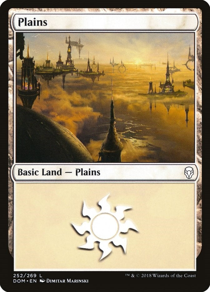 Plains (252) (252) [DOM] - MTG Single