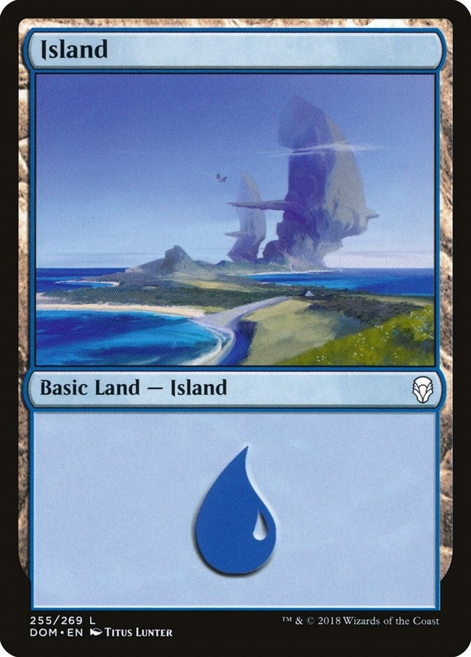 Island (255) (255) [DOM] - MTG Single