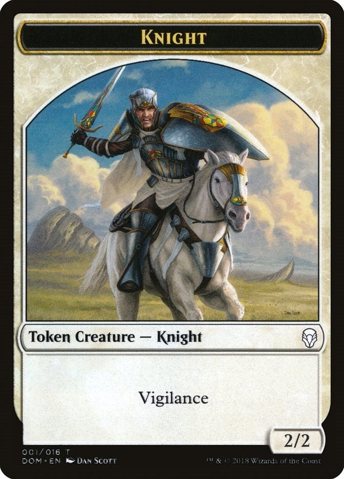 Knight Token (001) (0) [DOM] - MTG Single