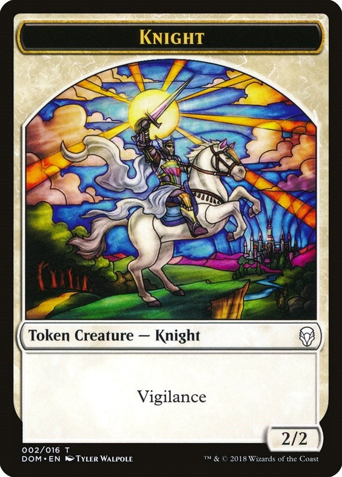 Knight Token (002) (0) [DOM] - MTG Single