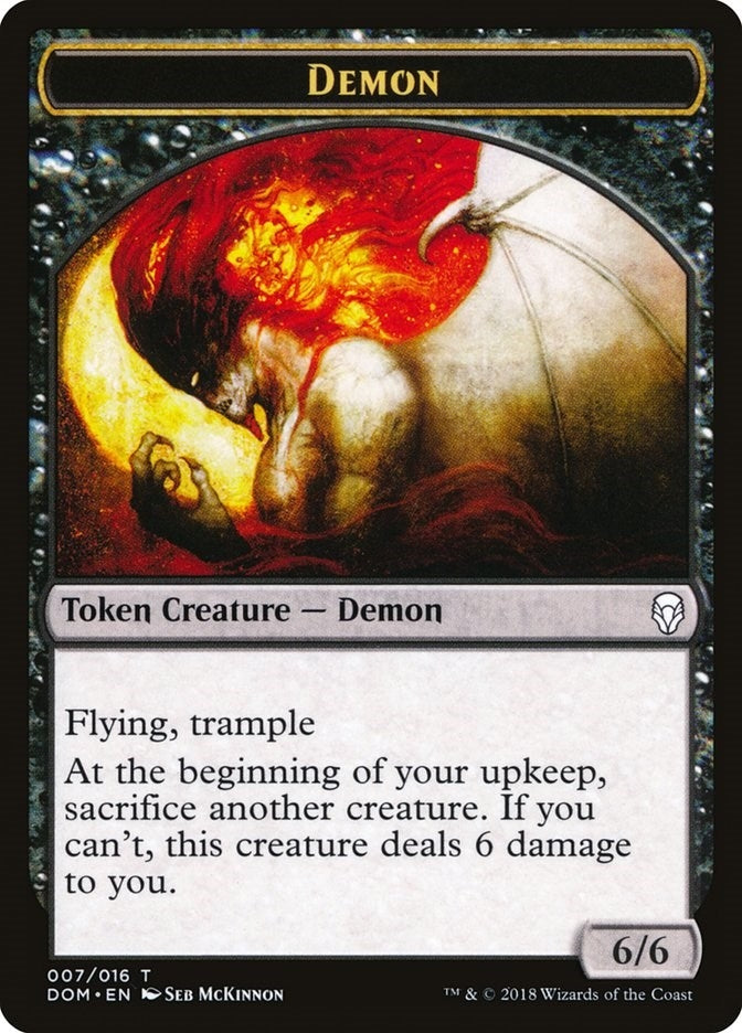 Demon Token (0) [DOM] - MTG Single