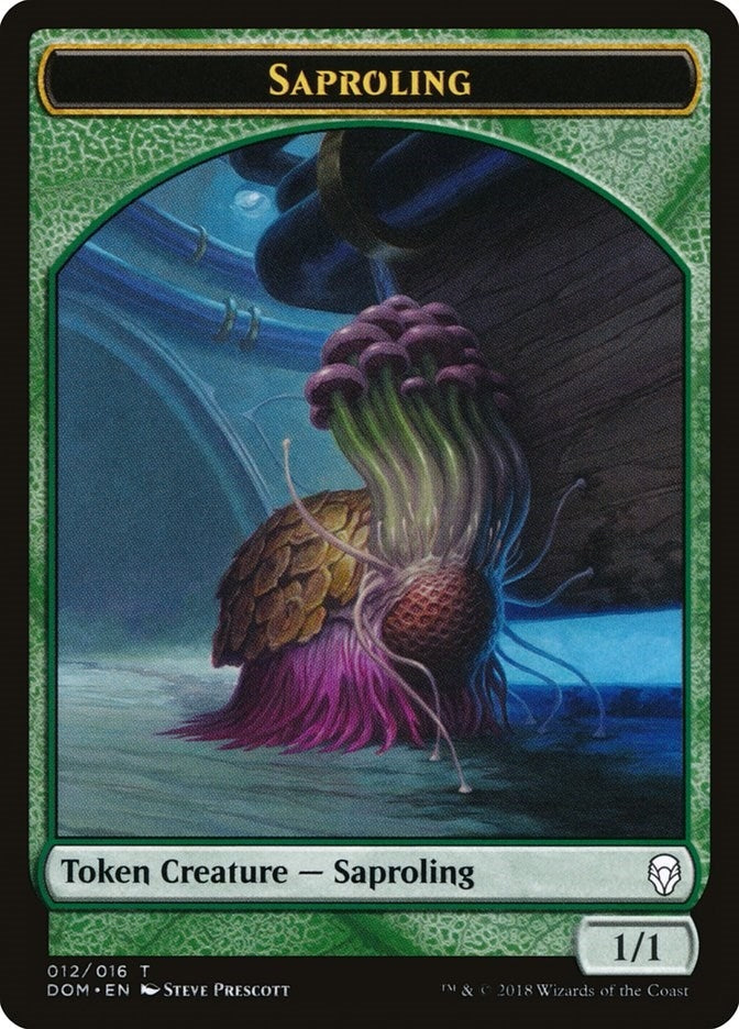 Saproling Token (012) (0) [DOM] - MTG Single