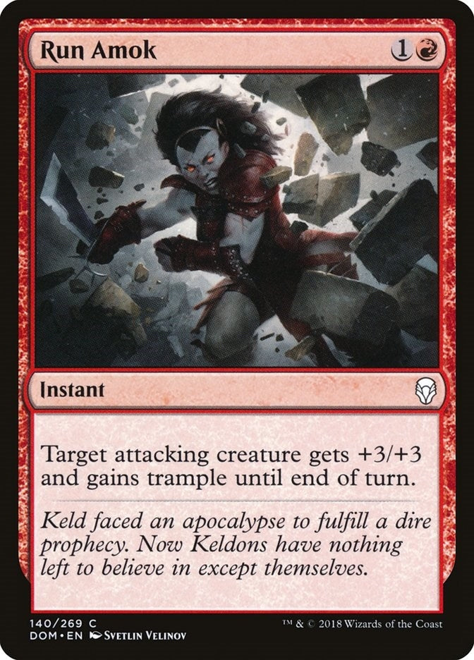 Run Amok (140) [DOM] - MTG Single