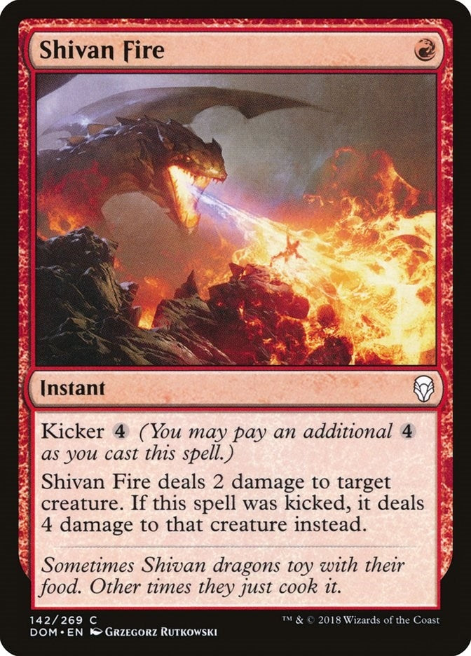Shivan Fire (142) [DOM] - MTG Single