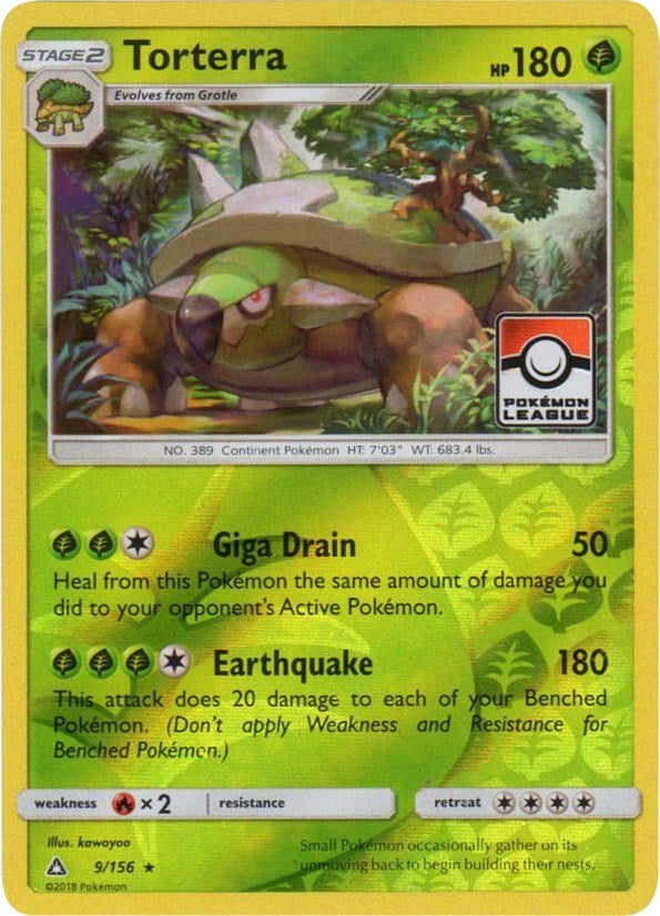 Image for Torterra - 9/156 (Pokemon League) (009/156) (League & Championship Cards) - Pokemon