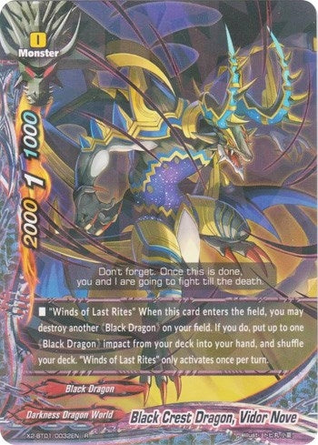 Black Crest Dragon Vidor Nove (2010032) [X2BT01] - Future Card BuddyFight Single