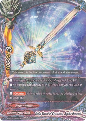 Deity Sword of Creations Aqulta Gwaneff (2010034) [X2BT01] - Future Card BuddyFight Single