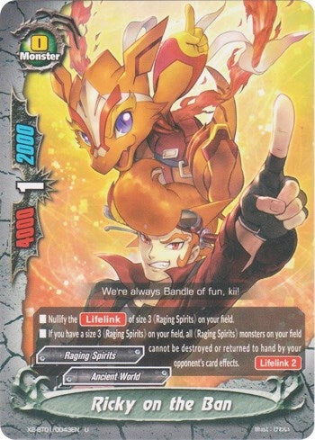 Ricky on the Ban (2010043) [X2BT01] - Future Card BuddyFight Single