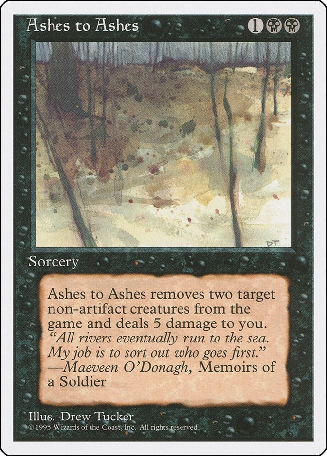 Ashes to Ashes [4ED] - MTG Single