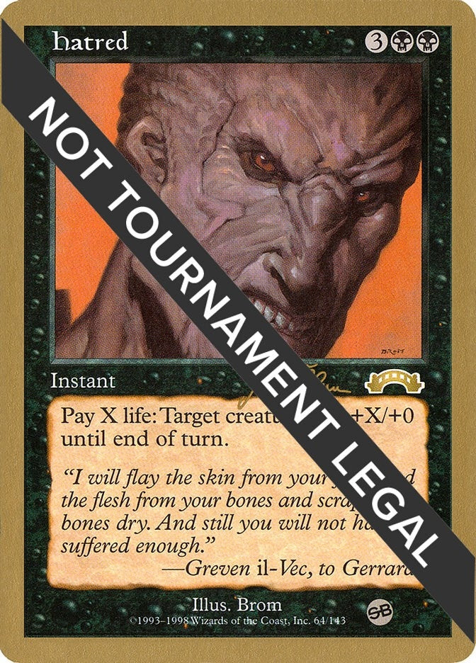 Hatred - 1999 Jakub Slemr (EXO) (SB) [WCD] - MTG Single