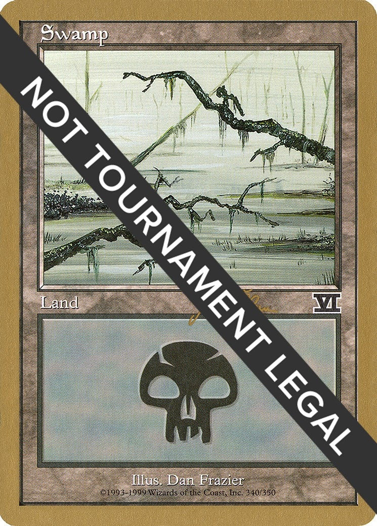 Swamp (340) - 1999 Jakub Slemr (6ED) [WCD] - MTG Single