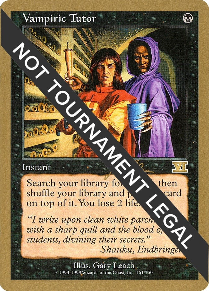Vampiric Tutor - 1999 Jakub Slemr (6ED) [WCD] - MTG Single