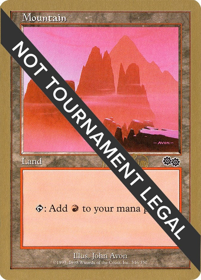 Mountain (346) - 1999 Mark Le Pine (USG) [WCD] - MTG Single