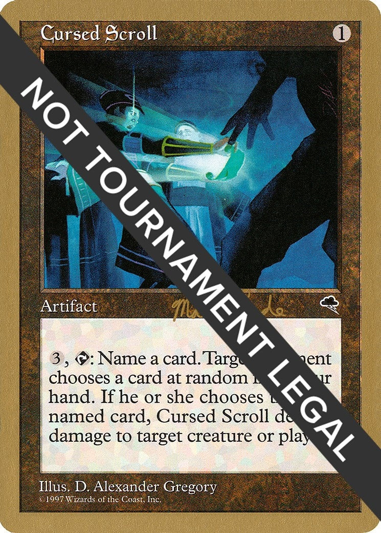 Cursed Scroll - 1999 Matt Linde (TMP) [WCD] - MTG Single