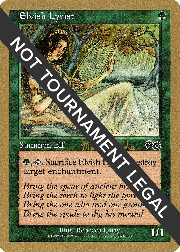 Elvish Lyrist - 1999 Matt Linde (USG) [WCD] - MTG Single