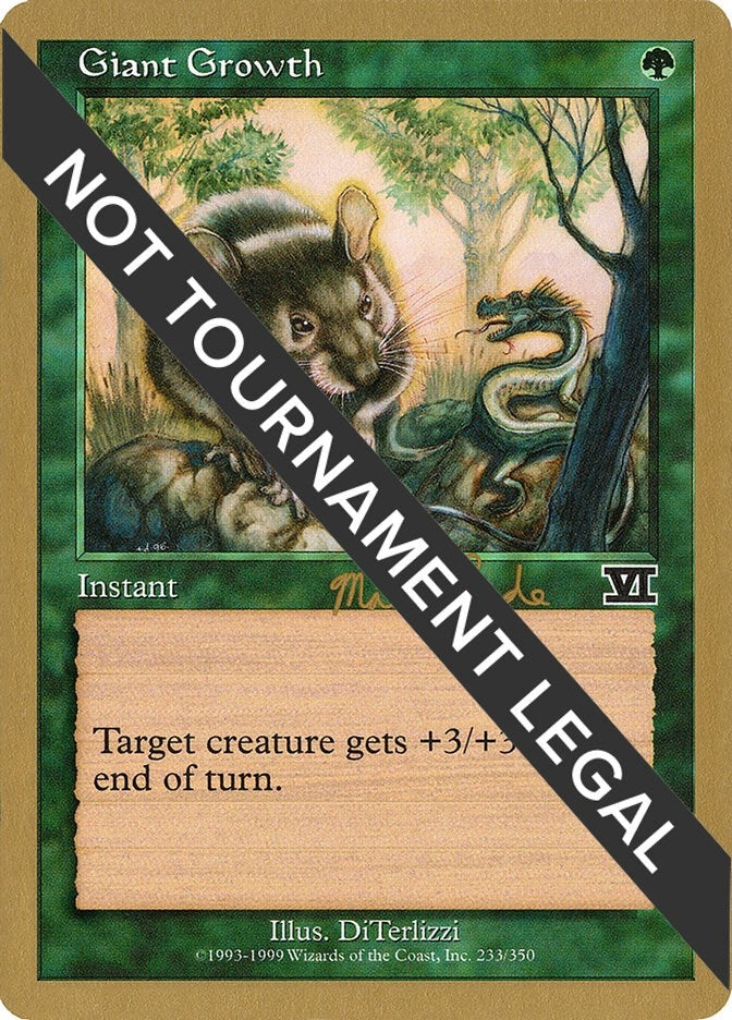 Giant Growth - 1999 Matt Linde (6ED) [WCD] - MTG Single