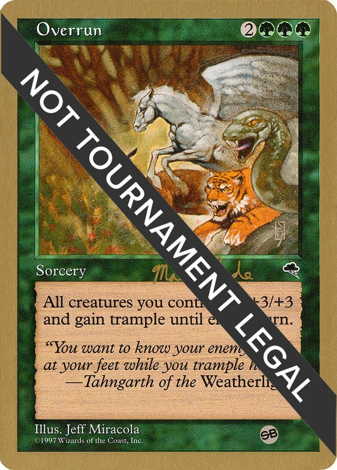 Overrun - 1999 Matt Linde (TMP) (SB) [WCD] - MTG Single