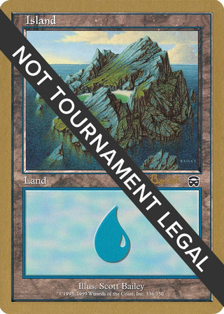 Island (336) - 2001 Alex Borteh (MMQ) [WCD] - MTG Single
