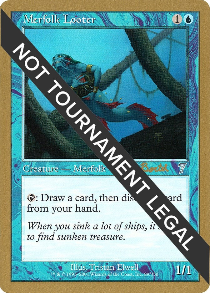 Merfolk Looter - 2001 Alex Borteh (7ED) [WCD] - MTG Single