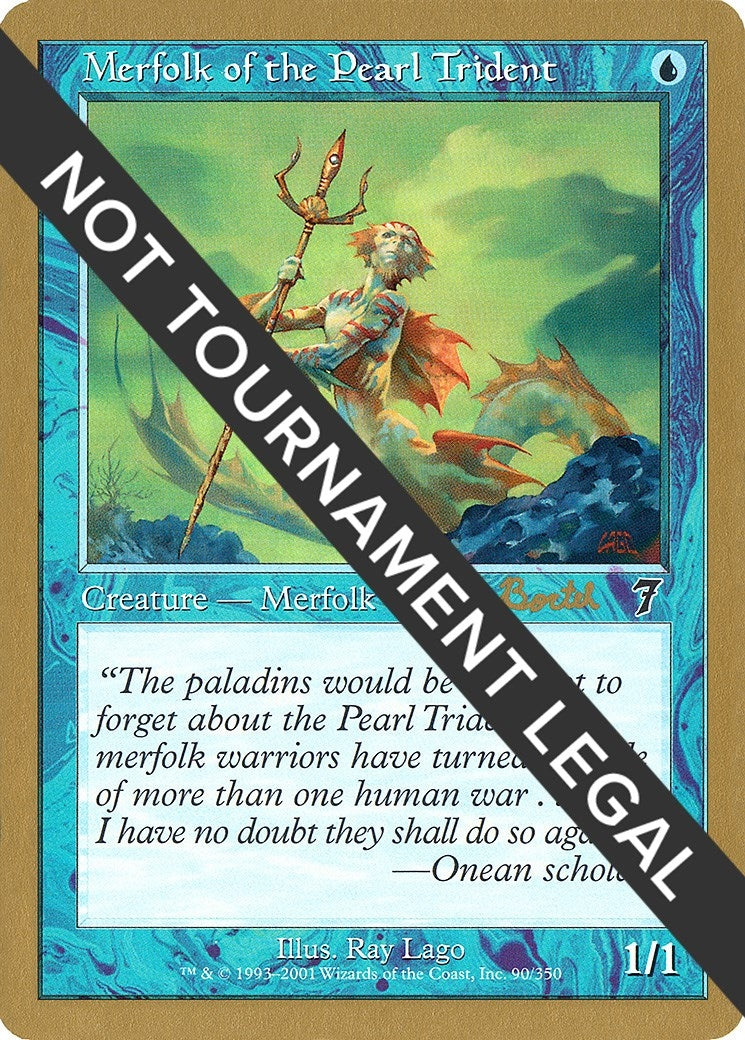 Merfolk of the Pearl Trident - 2001 Alex Borteh (7ED) [WCD] - MTG Single