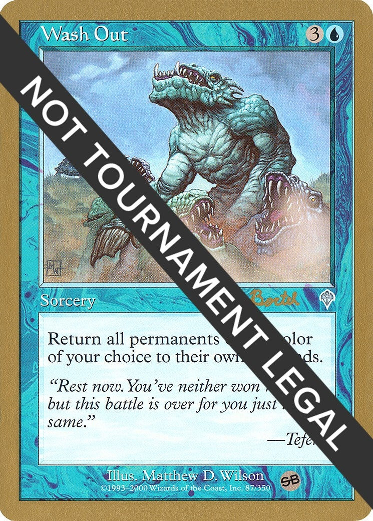 Wash Out - 2001 Alex Borteh (INV) (SB) [WCD] - MTG Single
