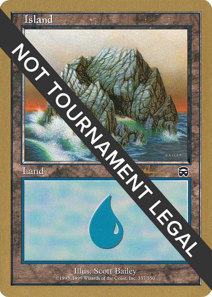 Island (337) - 2001 Antoine Ruel (MMQ) [WCD] - MTG Single