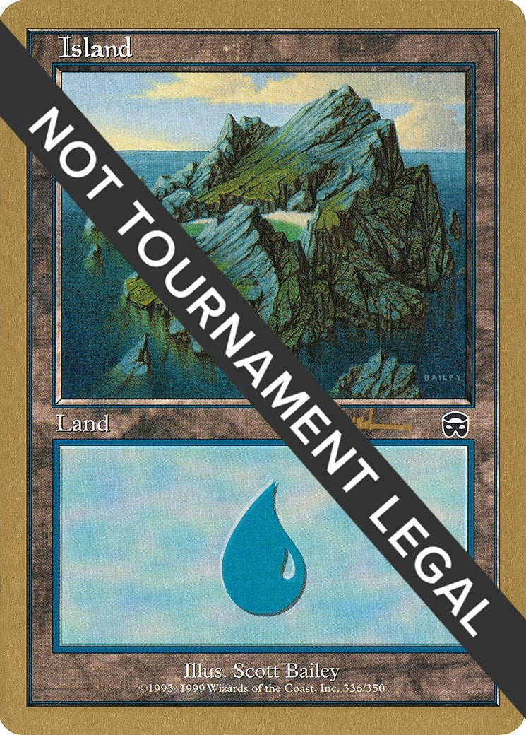 Island (336) - 2001 Antoine Ruel (MMQ) [WCD] - MTG Single
