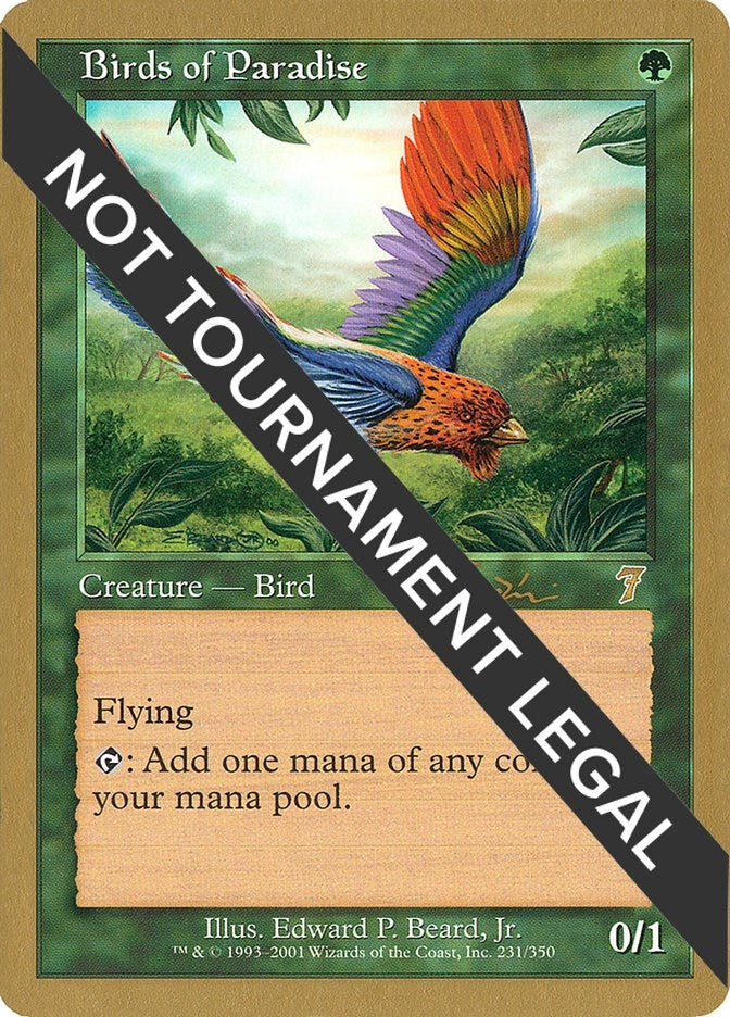 Birds of Paradise - 2001 Jan Tomcani (7ED) [WCD] - MTG Single