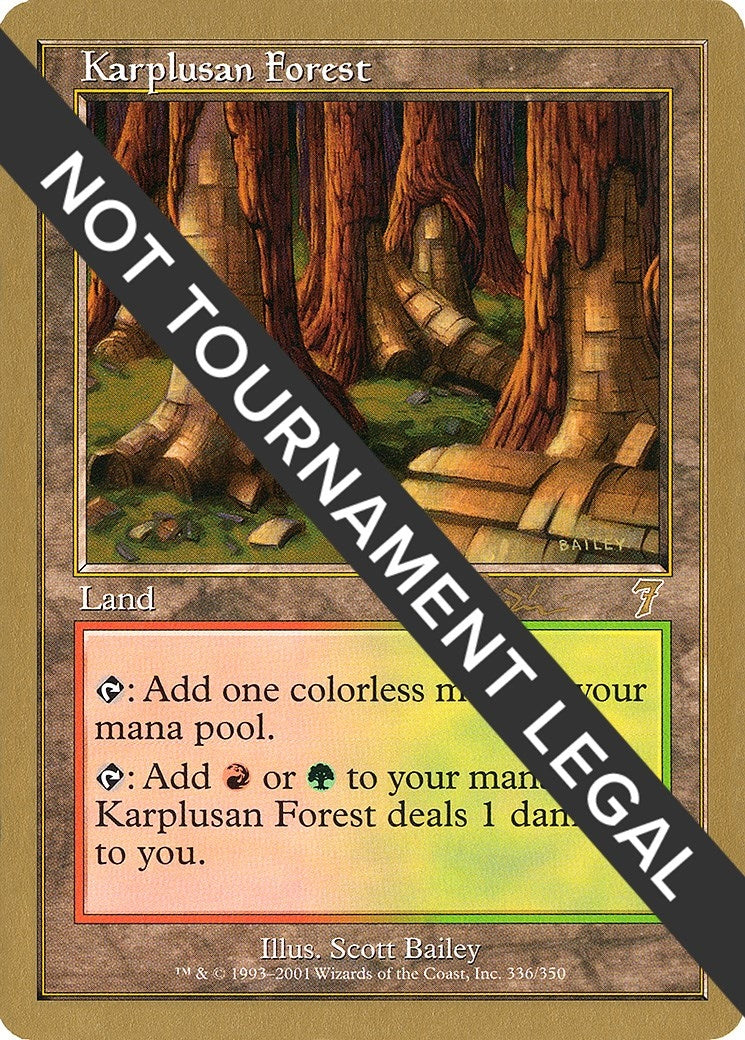 Karplusan Forest - 2001 Jan Tomcani (7ED) [WCD] - MTG Single