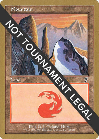 Mountain (337) - 2001 Jan Tomcani (7ED) [WCD] - MTG Single