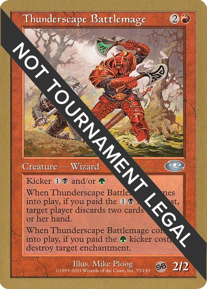 Thunderscape Battlemage - 2001 Jan Tomcani (PLS) [WCD] - MTG Single